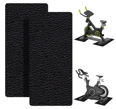 Image de Tapis de protection pour sol, équipement de fitness - 28 x 70 cm - Noir