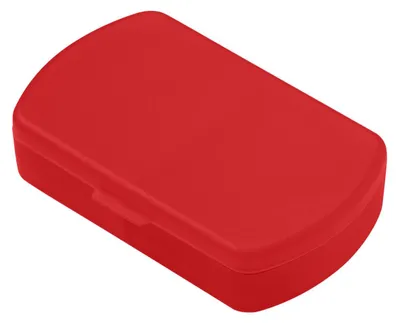 Produktbild von Aufbewahrungsdose "Duo" – BPA-freie Pillenbox mit 2  Fächern und Klickverschluss, ideal für Medikamente oder Pillen,  Germany - trend-rot PP