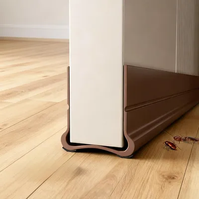 Produktbild von Türdichtung 93 cm, braun, für Türen, Isolierung, Doppeldichtung