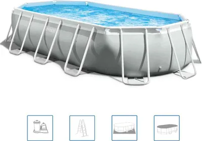 Image de INTEX Pool-Set Prism Frame Oval 503x274x122 cm 26796GN