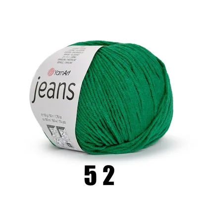 Produktbild von YarnArt Jeans (50g/160M) 52 grün