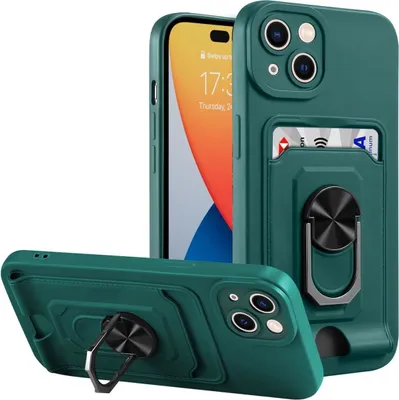 Produktbild von König Design Hülle kompatibel mit Apple iPhone 14 Pro Kunststoff Soft Handyhülle - Handy Case Nachtgrün