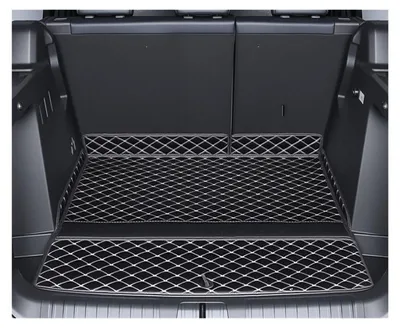 Image de Tapis de coffre antidérapant pour voiture, noir et beige