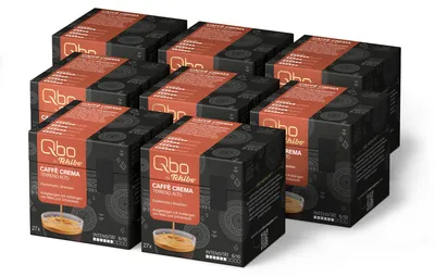 Produktbild von Tchibo Qbo Caffè Crema Terreno Alto Premium Kaffeekapseln, 216 Stück – 8x 27 Kapseln Caffè, Intensität 6/10, ausgewogen und malzig), nachhaltig & aus 70% nachwachsenden Rohstoffen¹
