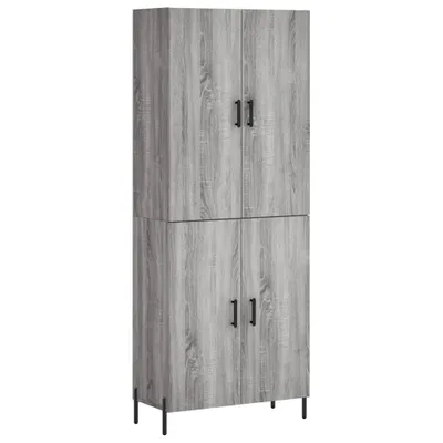 Obrázek produktu pro Skříň highboard šedá sonoma 69,5 x 34 x 180 cm kompozitní dřevo