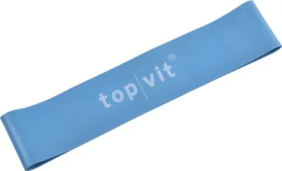 Produktbild von top vit Loops Fitnessband aus Latex - Widerstandsbänder für Gymnastik, Fitness, Yoga, Pilates, blau-extra stark, 5 cm x 23 cm