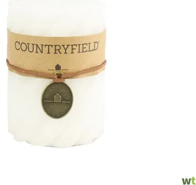 Produktbild von Countryfield Stumpenkerze mit Grat Weiß Ø7 cm | Höhe 15 cm