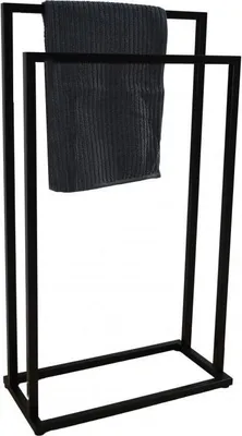 Immagine prodotto di Portasciugamani - verticale - 45 x 21,5 x 84,5 cm - nero opaco