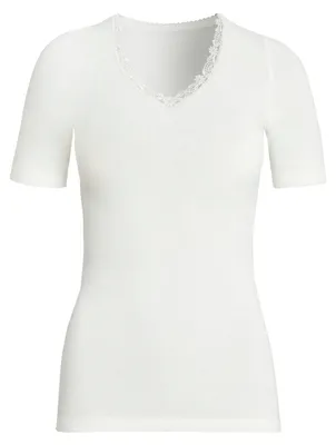 Produktbild von Sangora Angora Damen-Unterhemd, 8050920, S in wollweiß