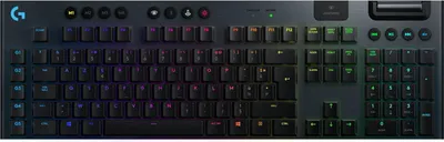 Image de Clavier sans fil Gamer mécanique (Logitech GL Tactile Brown ) Logitech G915 Lightspeed RGB (Noir)