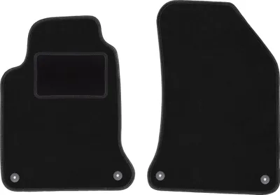 Immagine prodotto di Wielganizator tappetini auto velours anteriori adatto per Renault Laguna II (2001-2007, station wagon, liftback) neri, set 2 pz, con fissaggi