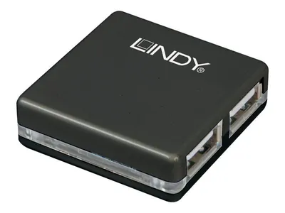 Obrázok produktu pre Lindy 42742 Rozbočovač rozhrania 480 Mbit/s čierny
