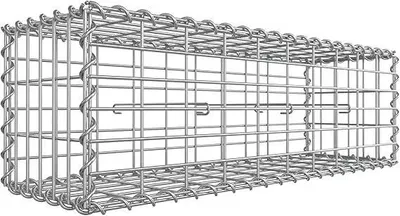 Produktbild von Gartengabione - Gabionenkorb/Steinkorb - Stahl - 100×30×30 cm - Silber