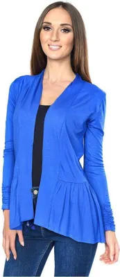 Immagine prodotto di Felpa Damen Umhang Cardigan Blazer Poncho; Blau 2XL/3XL