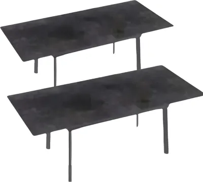 Immagine prodotto di Tavolo da pranzo Bolt Edge – 8-10 persone – Rettangolare – Allungabile – Pietra sinterizzata e metallo – Sala da pranzo e cucina – 150–180×85×79 cm – Moderno