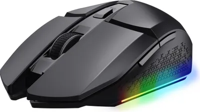 Produktbild von Trust GXT 110 Felox Gaming-Maus, kabellos, wiederaufladbar, Schwarz, 80 Std. Akkulaufzeit, 800-4800 DPI, 6 Tasten, LED Beleuchtung für PC & Laptop