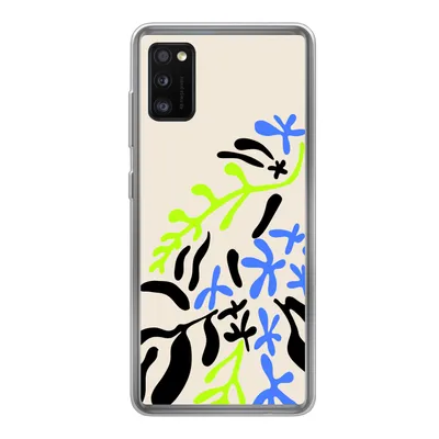 Produktbild von MuchoWow® Handyhülle Schutzhülle Hülle für Samsung Galaxy A41 Blatt - Abstrakt - Muster Silikon Softcase Handy Hülle - Mobiltelefon