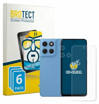 Produktbild von 6x Für Motorola Moto G17 Power (Display+Kamera) Schutzfolie BROTECT Displayschutz Display Schutz Folie Klar Transparent
