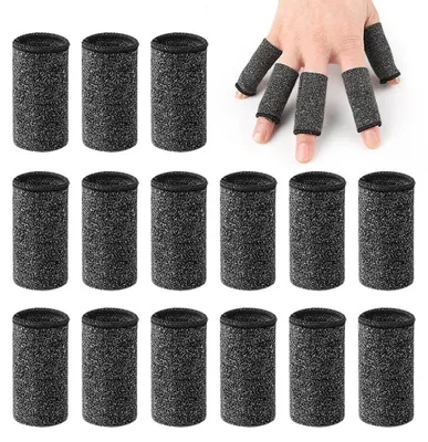 Produktbild von INF Druck-Fingersleeve 15er-Pack – Weiche elastische Kompressionsunterstützung für Fingergelenke M