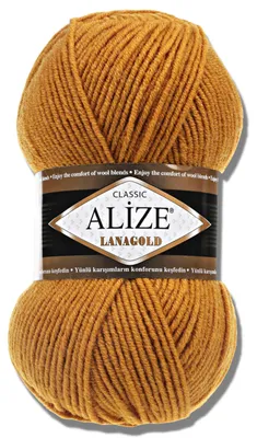 Produktbild von Alize 1x 100g Lanagold Wolle, Uni, Häkeln, Stricken (645)