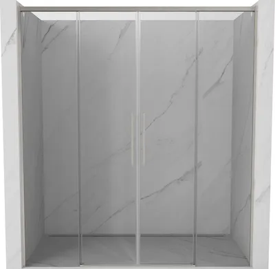 Image de Mexen Rox Porte coulissante pour douche 140 cm, transparente, chromée - 8C2-140-000-01-00