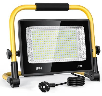 Productafbeelding van Led-bouwlamp 100 W, 6500 K, 2 m kabel, IP67 waterdicht, voor werkplaats en garage