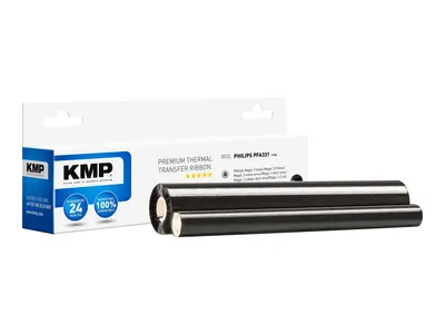 Immagine prodotto di KMP F-P4 - Nero - 212 mm x 42,5 m - Nastro (alternativo a: Philips PFA 331) - per Philips Magic 3-2 Colour DECT SMS, 3-2 Primo