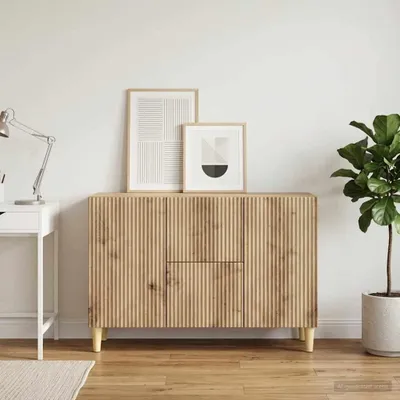 Obrázok produktu pre Maison Exclusive – Komoda Artisan z dubového dreva 89 x 34,5 x 60 cm, drevotrieska