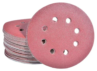 Obrázok produktu pre Excentrický brúska, brúsny papier, 100 kusov, priemer 125 mm, suchý zips, 8 otvorov, zrniteľnosť 180