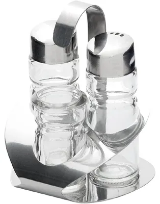 Produktbild von Menage 3-teilig, Salz/Pfeffer/Zahnstocher, Höhe 115 mm