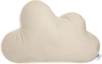 Obrázok produktu pre Pepi Plyšový vankúš v tvare mraku - ručne šitý antialergický vankúš 55 × 36 cm - mäkký detský vankúš Dekoračný vankúš pre bábätká Plyšový mrak - Nube Cappucino