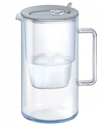 Produktbild von Wasserfilterkanne aus Glas, grau, 2,5 l, mit Maxfor+ Mg Aquaphor-Filter