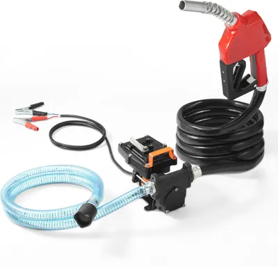 Produktbild von VEVOR Dieselpumpe, 12 V DC, 15 GPM, 1/4 PS, elektrisch und tragbar mit Auto-Stop-Düse, verlängerten Schläuchen