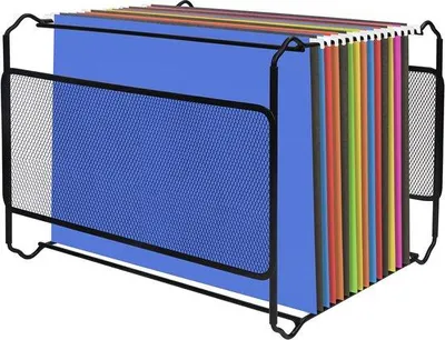Productafbeelding van Hangmappen voor ruimtebesparing - 1 stuk - Zwart - Metaal - 33,5 x 28,2 x 25 cm