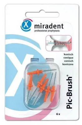 Immagine prodotto di Pic Brush scovolino interdentale di ricambio 3-5 mm con.arancio 6 pz