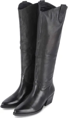 Produktbild von Lazamani Allison Damen Hohe Leder-Stiefel Black Größe 39