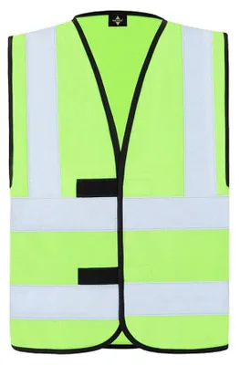 Imagen del producto de Korntex - Chaleco reflectante de alta visibilidad "Hannover", unisex, para hombre/mujer, modelo LT6099 (talla S), color limón