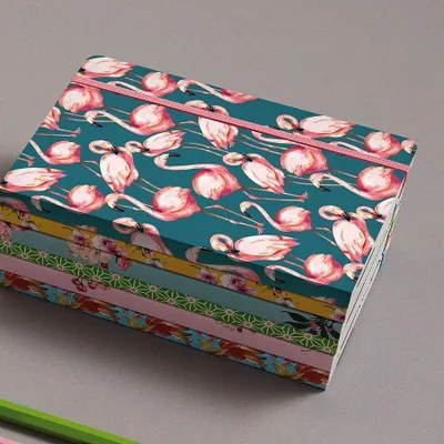 Image de Carnet de notes A5 Pink Flamingo