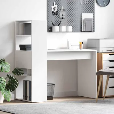 Zdjęcie produktu dla Stół Z Miejscem Do Przechowywania Biały 113X54X120 Cm Materiał Drewnopochodny Lumarko!