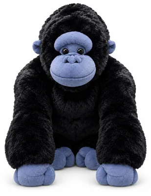 Produktbild von Plüsch Gorilla Kuscheltier Affe Stofftier schwarz XXL 70 cm – weich, groß & kuschelig