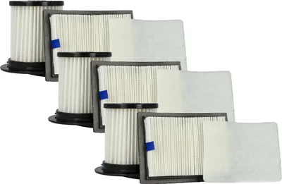 Produktbild von vhbw 3-tlg. Filter-Set kompatibel mit Dirt Devil M2725-4, M2725-5 Staubsauger - 3x Abluft-Filter, 3x Vormotor-Filter, 3x Lamellen-Zentralfilter