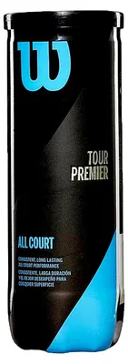 Image de Wilson - Balles de tennis polyvalentes « Tour Premier »  Lot de 3 PP2479 (taille unique) (jaune)