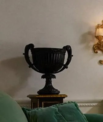 Produktbild von Casa Padrino Luxus Barock Deko Vase Schwarz - Prunkvolle Barockstil Massivholz Blumenvase - Barock Deko Accessoires - Edel & Prunkvoll - Luxus Qualität - Italy