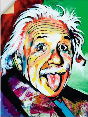 Produktbild von ARTland Wandbild, selbstklebend Einstein Größe: 60x80 cm