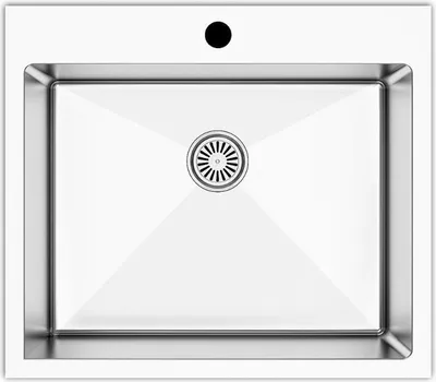 Immagine prodotto di Lavello incasso monovasca 55x48x20H Samet SA3070 inox