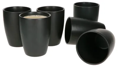 Zdjęcie produktu dla Mambocat Lampart Nero 6-cz. Zestaw kubków do kawy Czarny I 300 ml I Bez cyny