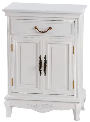 Zdjęcie produktu dla Casa Padrino komoda w stylu rustykalnym antyczna biel 53 x 30 x h. 75 cm - Meble Shabby Chic