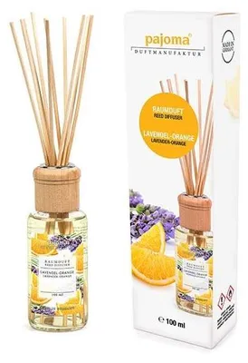 Zdjęcie produktu dla Pajoma Room Fragrance Lavender Orange 100ml z 10 patyczkami rattanowymi