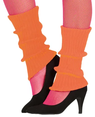 Productafbeelding van 80's retro sport kousen, aquablauw, carnaval accessoire, warm, kleur: oranje