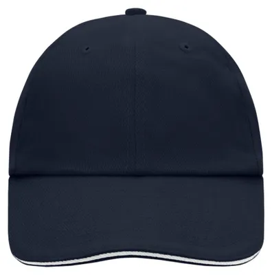 Immagine prodotto di Myrtle Beach - Cappellino da baseball "Raver" con visiera sandwich LT1309 (taglia unica) (blu navy)